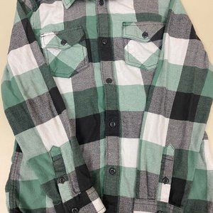 Vans Green Flannel Shirt size M